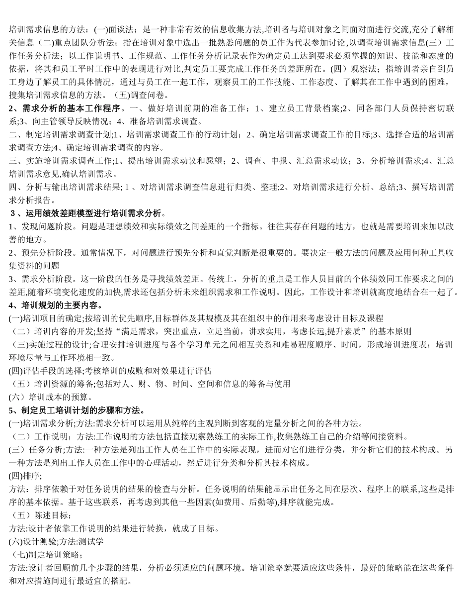 2024年人力资源管理师三级重点必过_第3页