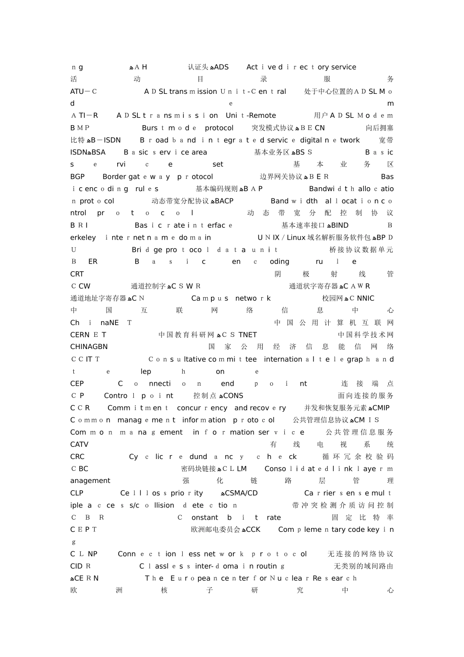 2024年软考网络工程师英语词汇集_第2页
