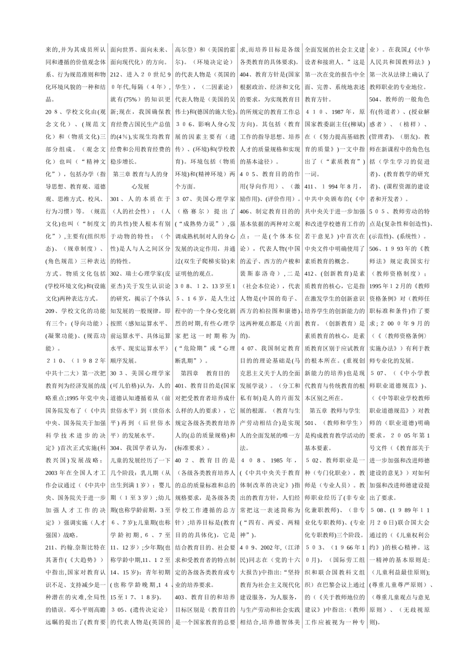 2024年山东教师招考知识点_第2页