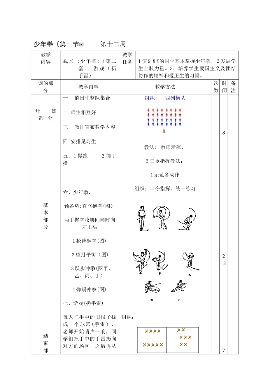 2024年少年拳第二套全套教案_第2页