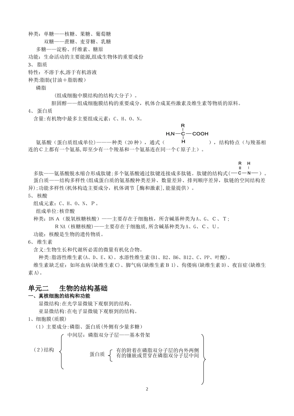 2024年生命科学知识点_第2页
