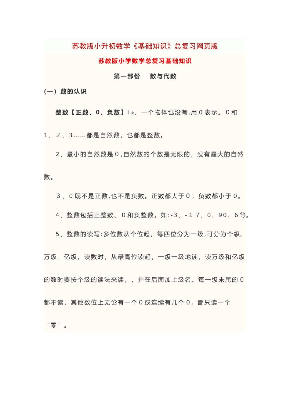 2024年苏教版小升初数学_第1页