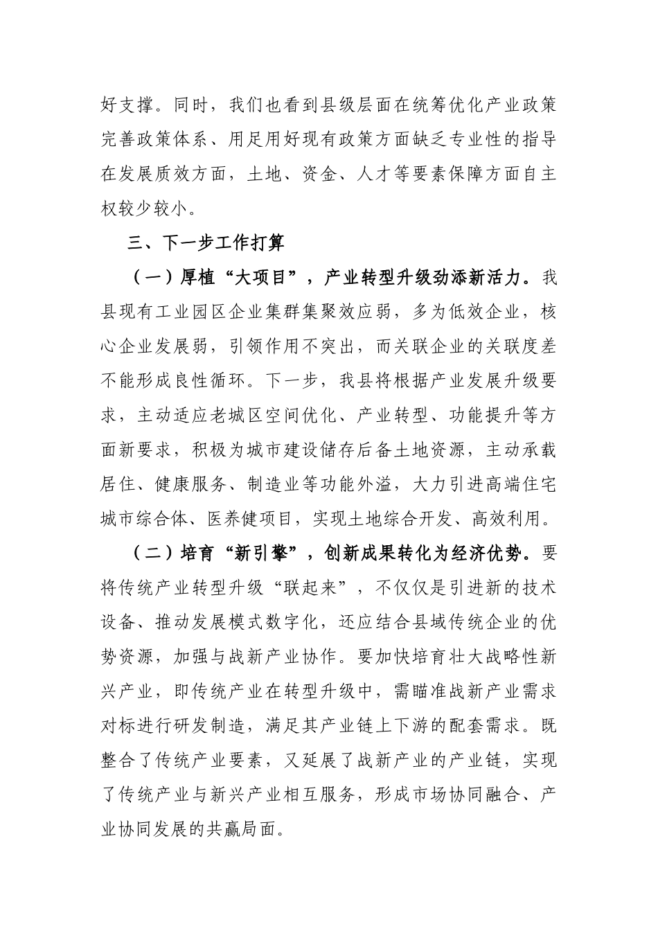 县委常委、常务副县长在全县战新产业座谈会上的讲话_第2页