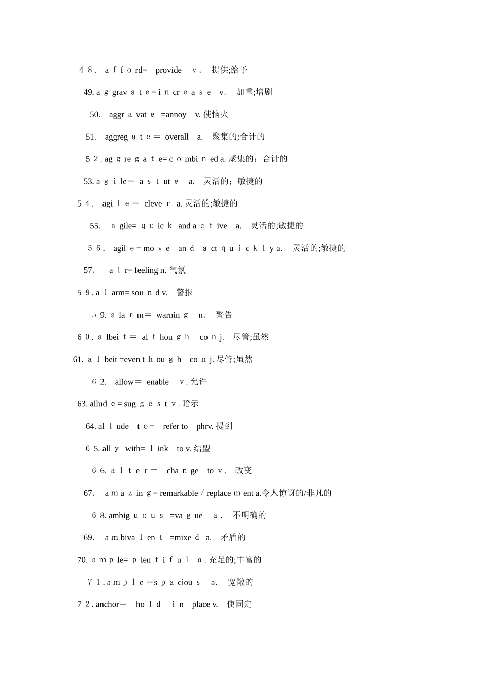 2024年托福必背高频词汇_第3页