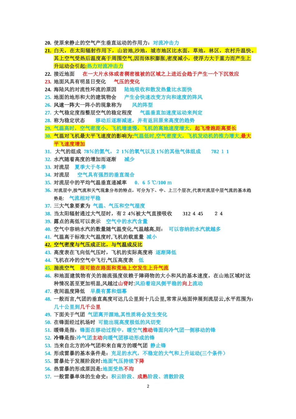 2024年无人机机长驾驶员科目一题库_第2页