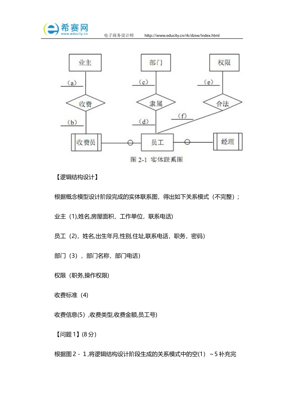2024年下半年电子商务设计师考试下午模拟真题加答案_第3页