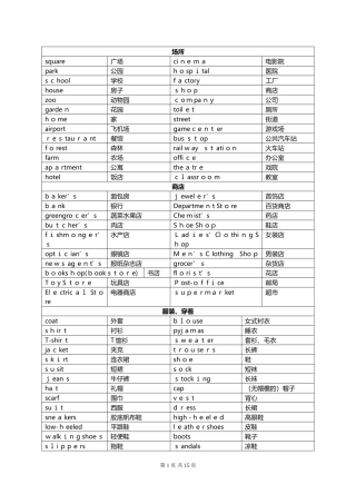 2024年小升初必背100英语单词