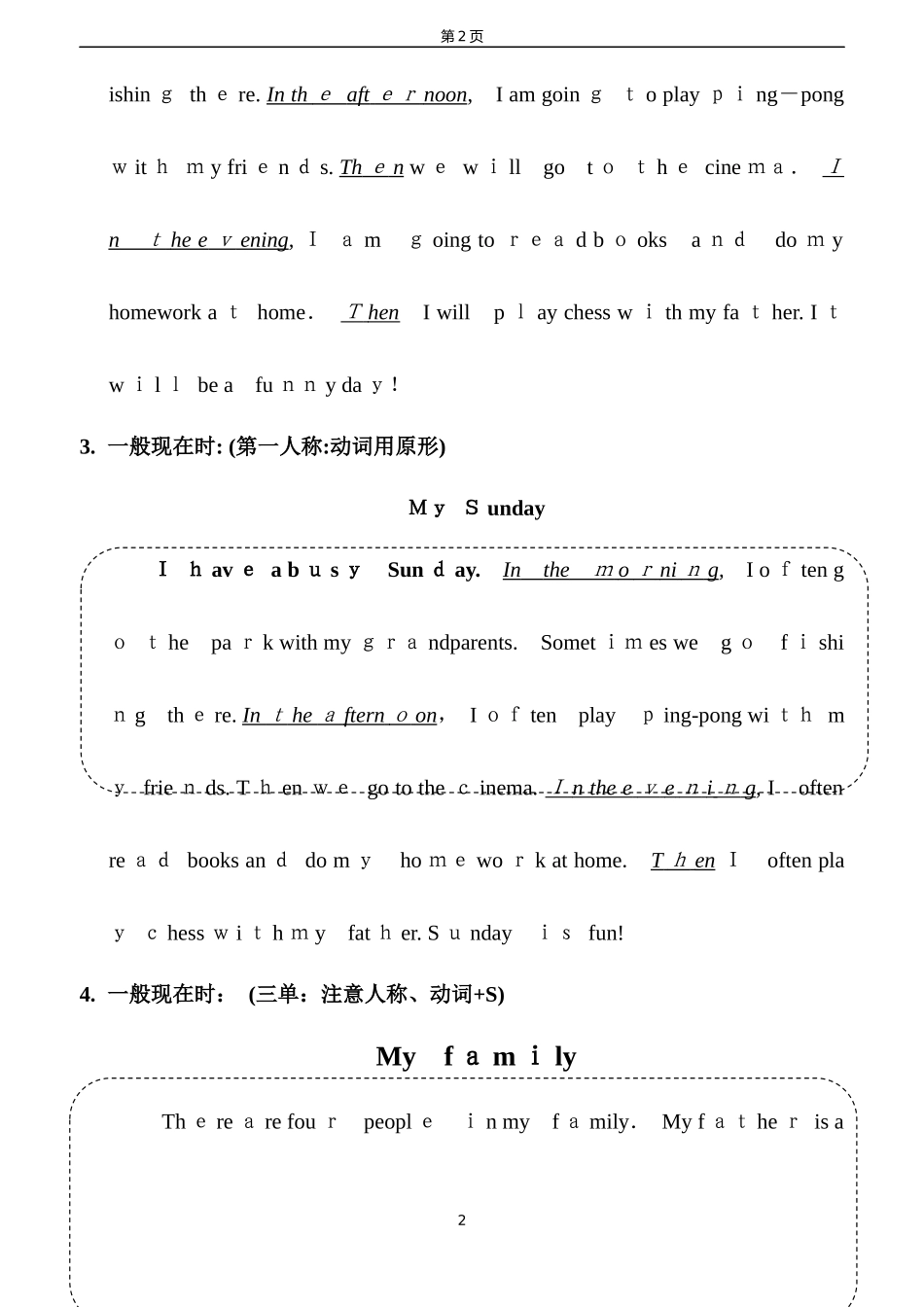 2024年小升初常考英语作文_第2页