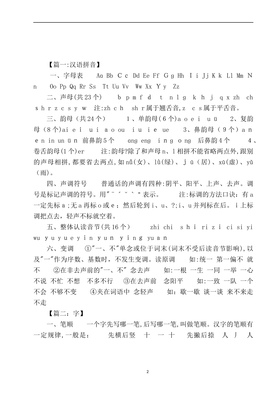 2024年小升初语文考试课外知识点归纳_第2页