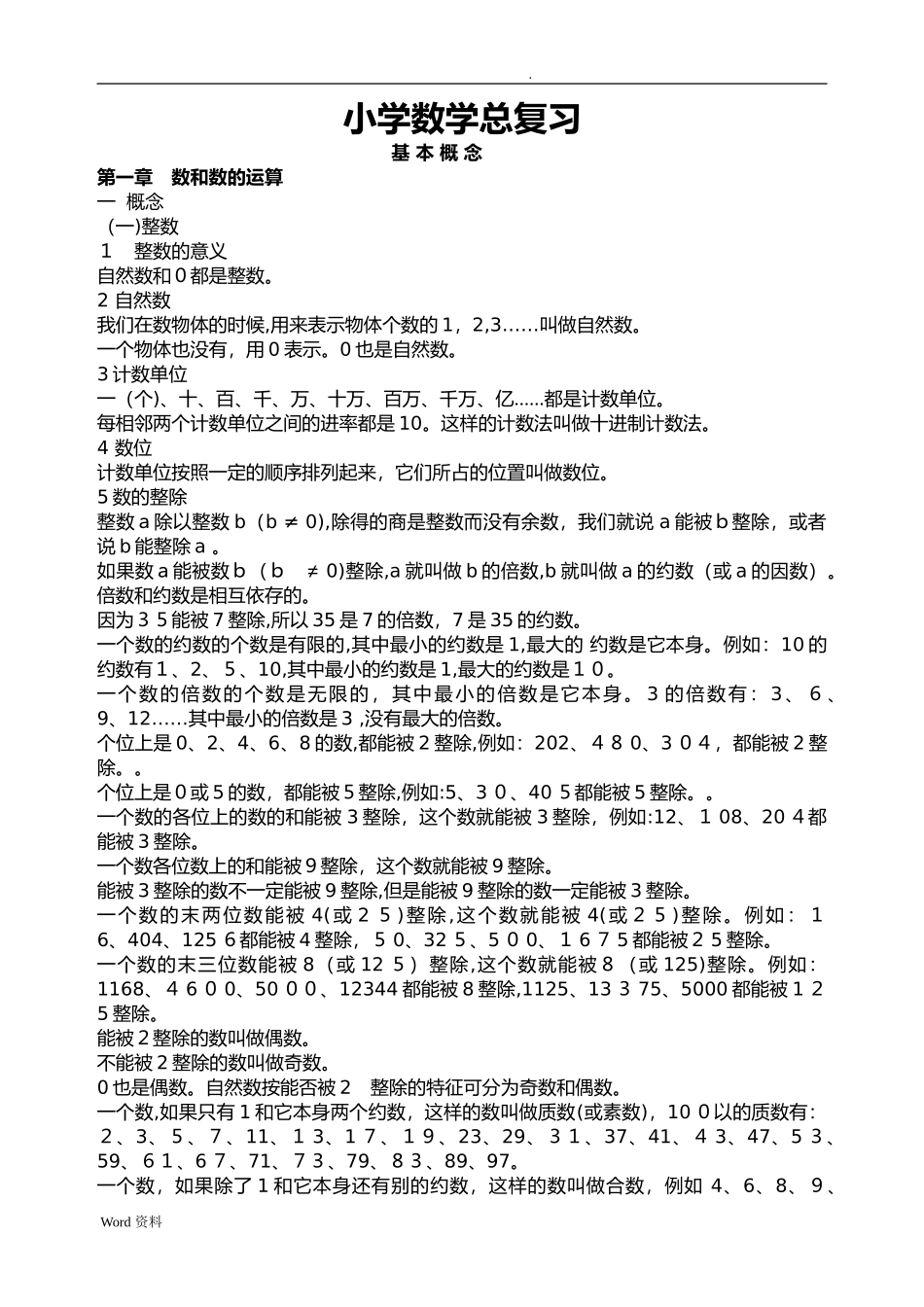 2024年小升初总复习资料_第1页