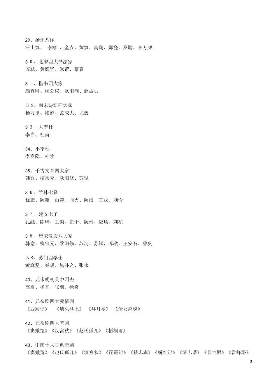 2024年小学阶段必背文学常识_第3页