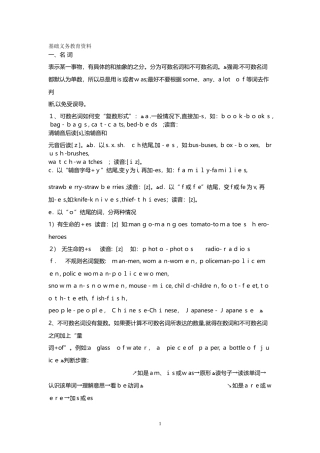 2024年小学英语语法重点归纳总结