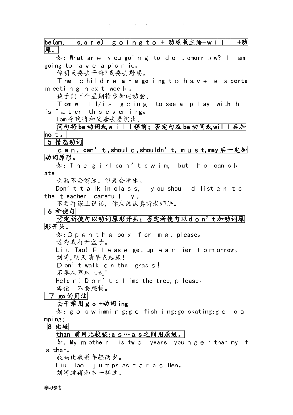2024年小学英语知识点归纳总结_第2页