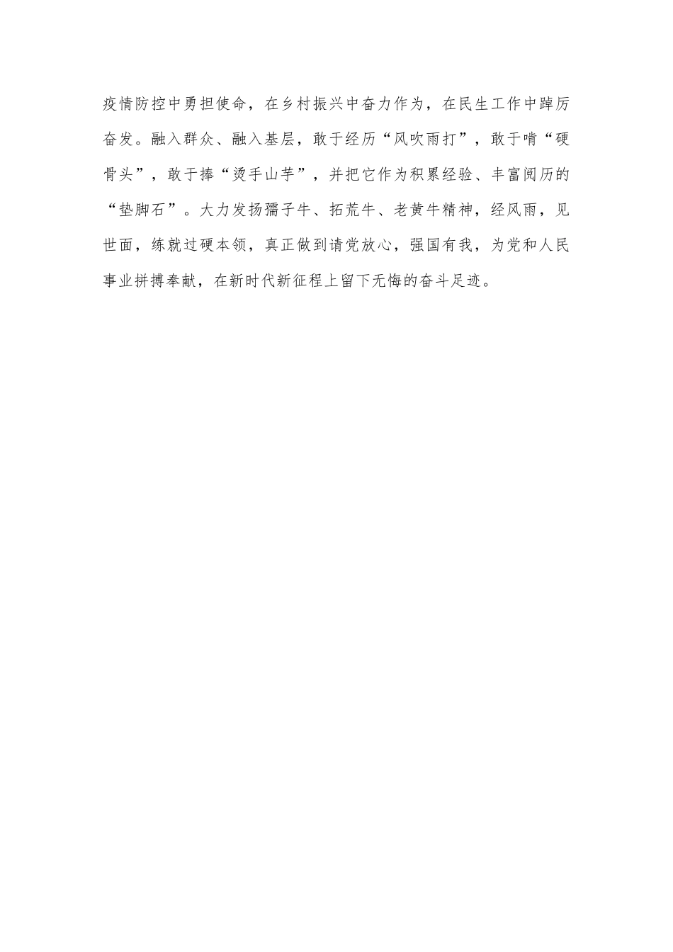 青年干部学习心得体会：信仰坚定、勤勉敬业、清正廉洁、为民实干_第3页