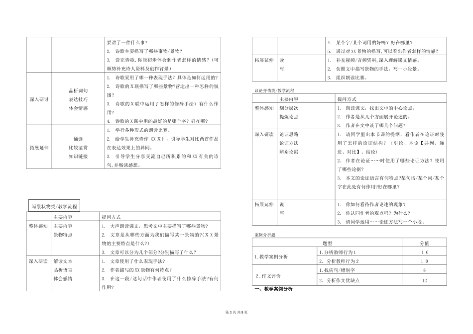 2024年新版初中语文教师资格证专业知识_第3页