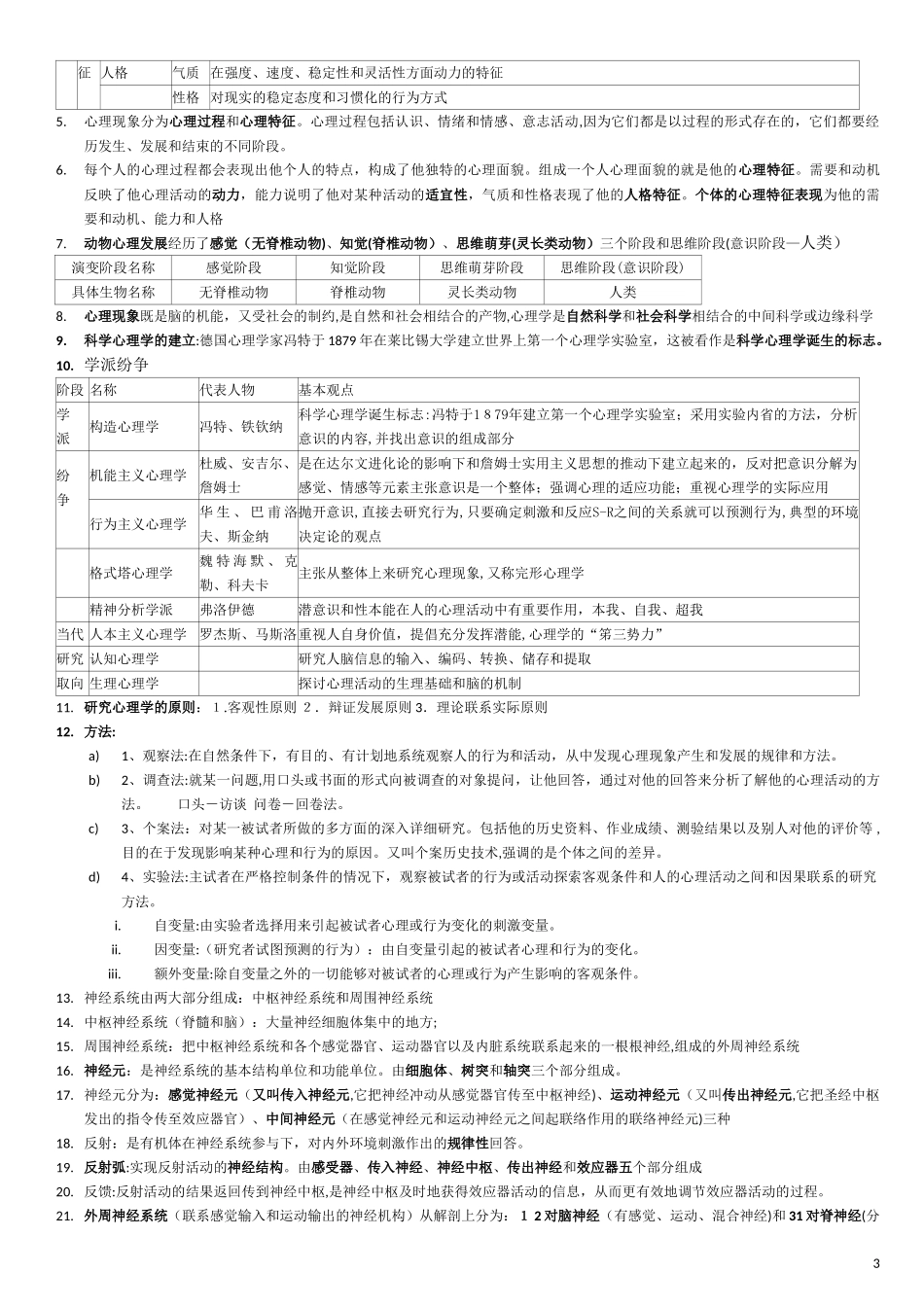 2024年新版教材心理咨询师知识点汇总_第3页