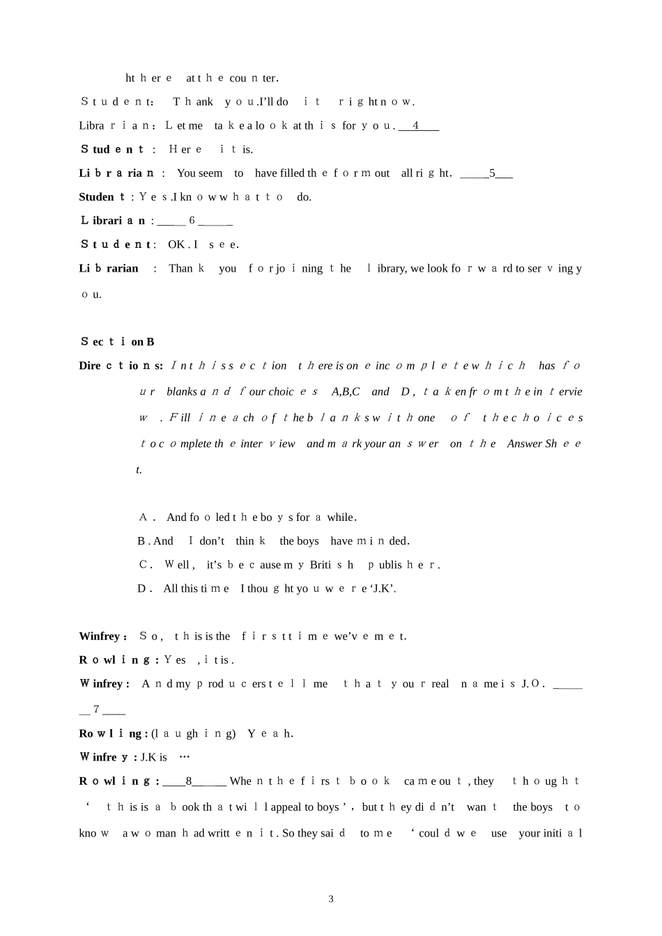 2024年新版同等学力申硕英语真题_第3页