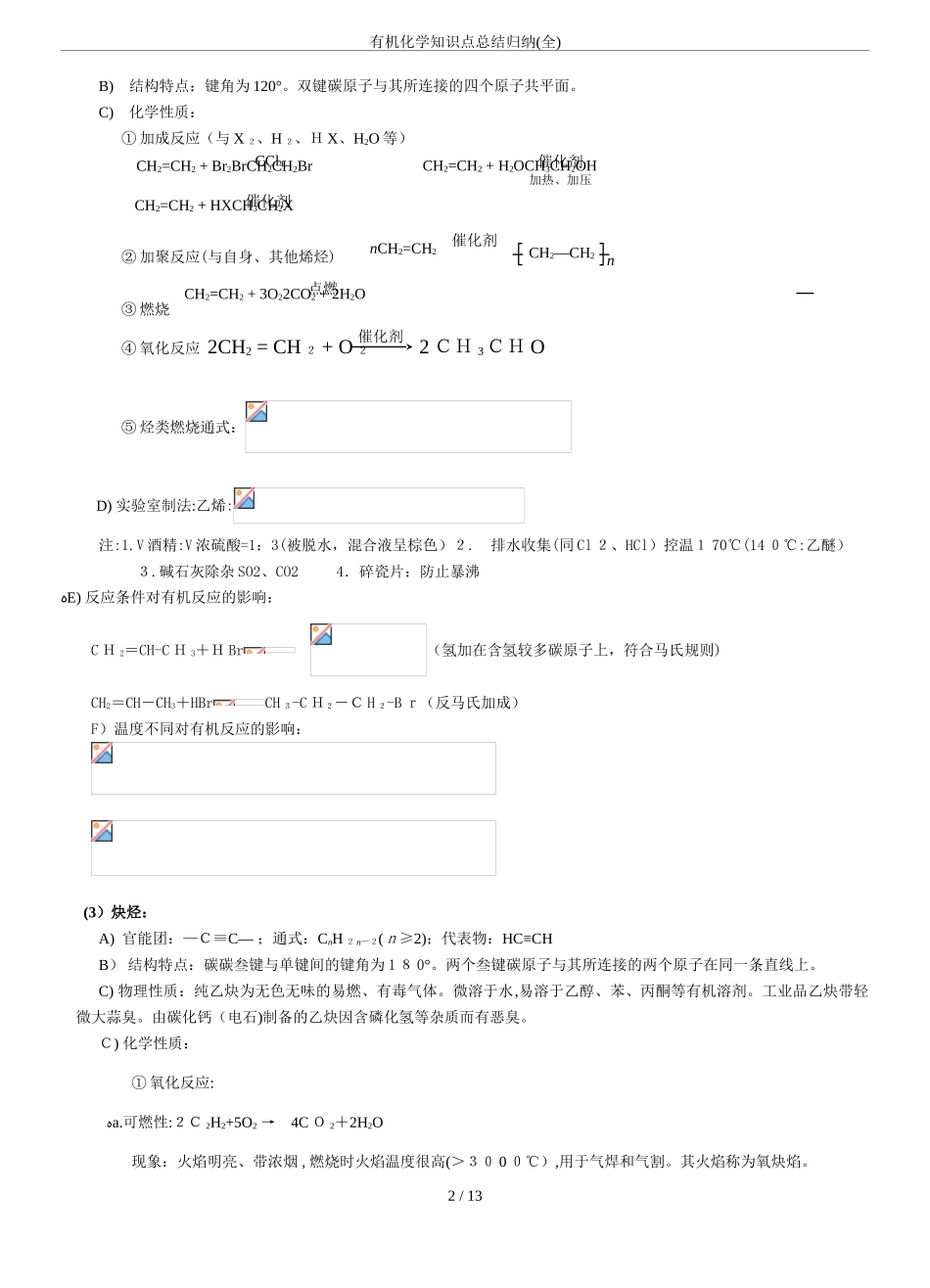 2024年新编有机化学知识点总结归纳_第2页