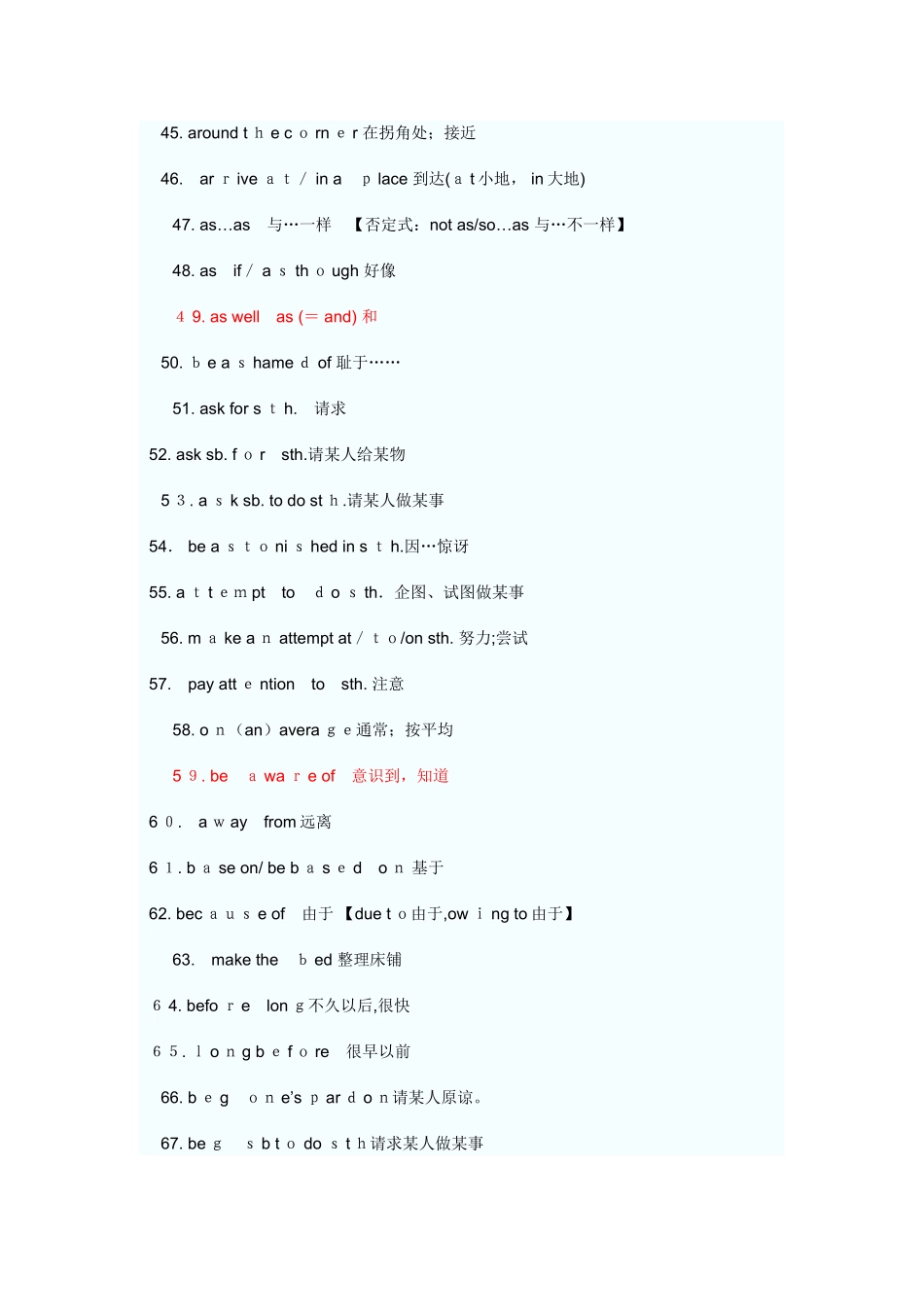 2024年学士学位英语词组必备_第3页