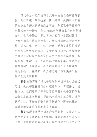 市委书记学习党的二十大报告心得体会