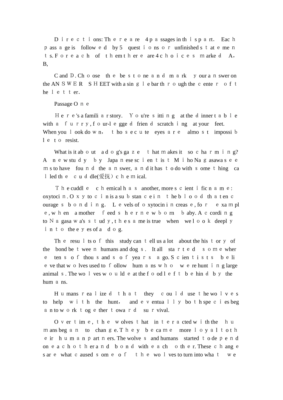 2024年学士学位英语真题_第3页