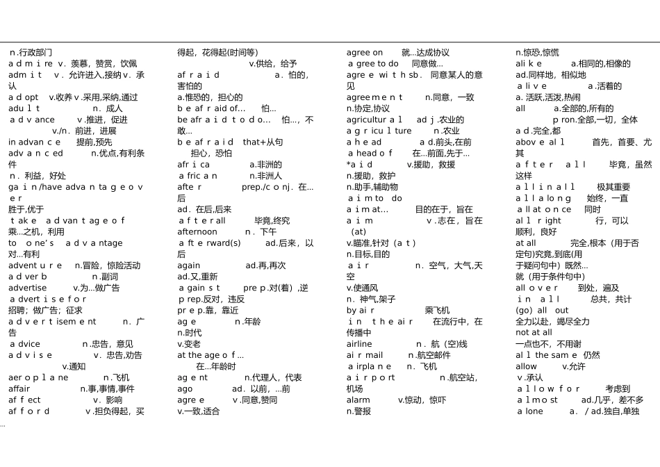 2024年学位英语单词大全_第2页