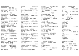 2024年学位英语单词大全