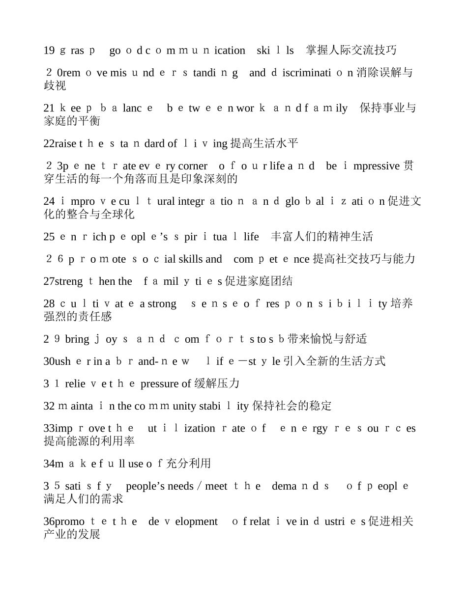 2024年雅思写作必背词组汇总_第2页