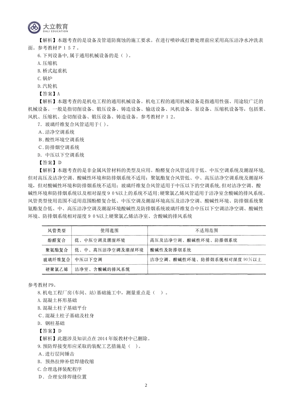 2024年一级建造师机电实物真题答案解析_第2页