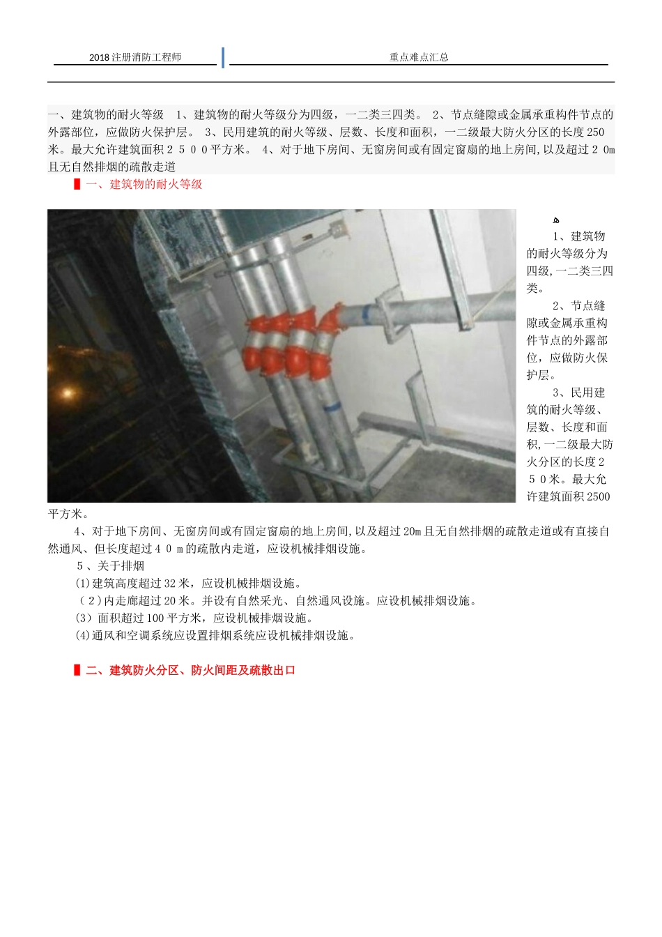2024年一级注册消防工程师考试难点重点_第1页