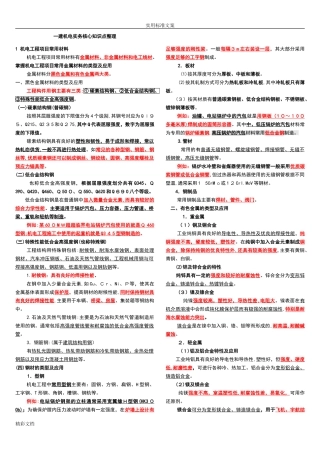 2024年一建机电的工程实务知识点整理必过经验全面