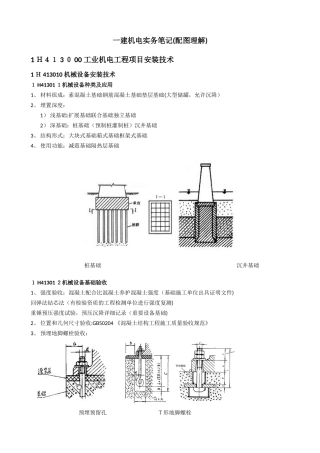 2024年一建机电实务笔记配图理解