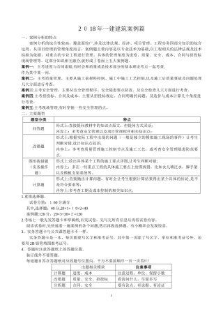 2024年一建建筑案例篇