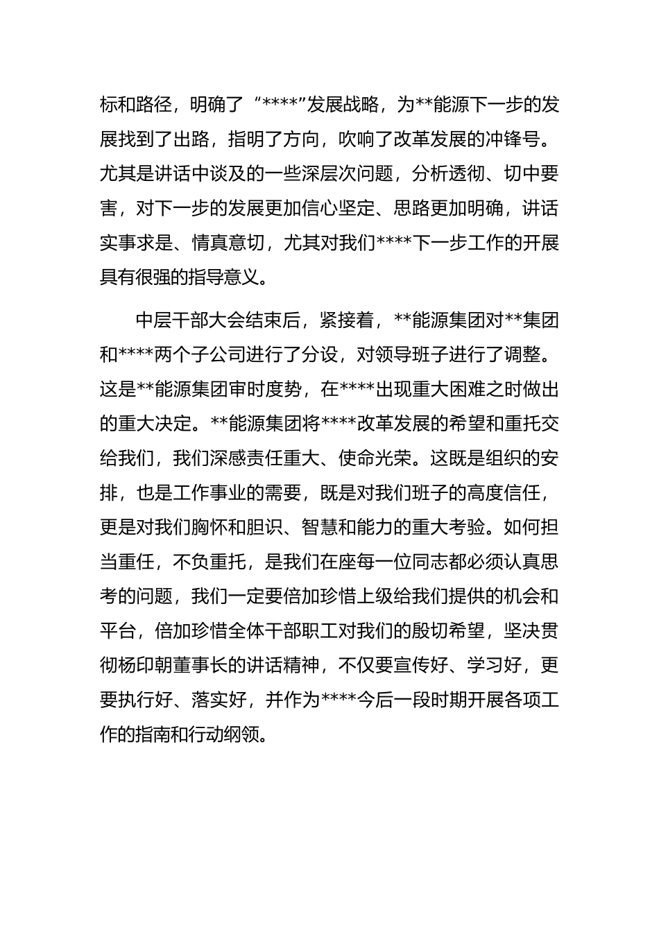 集团公司在中层干部大会上的讲话_第2页