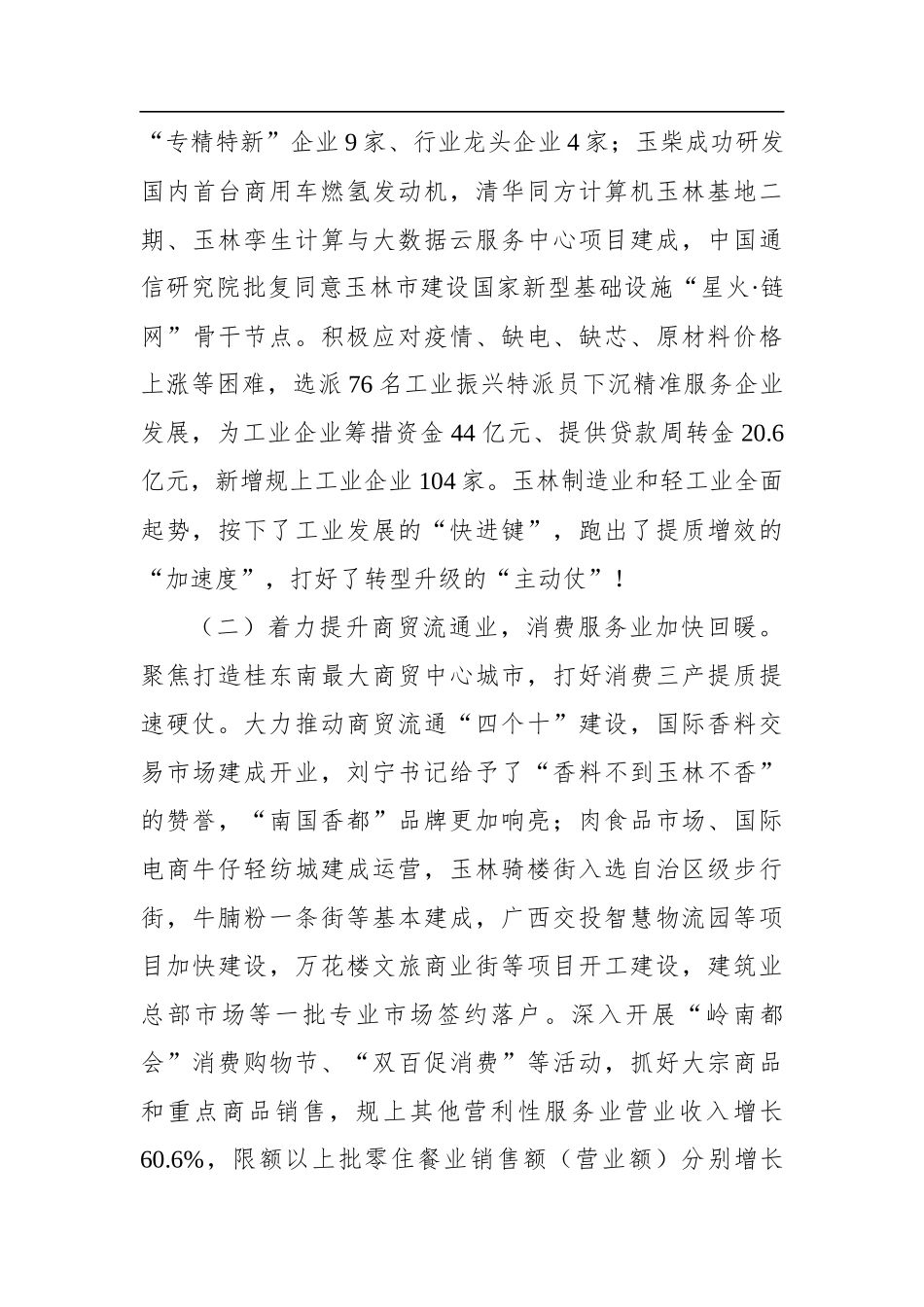 2022年玉林市政府工作报告_第3页