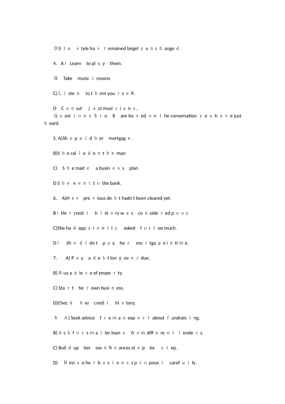 2024年英语六级模拟真题_第2页