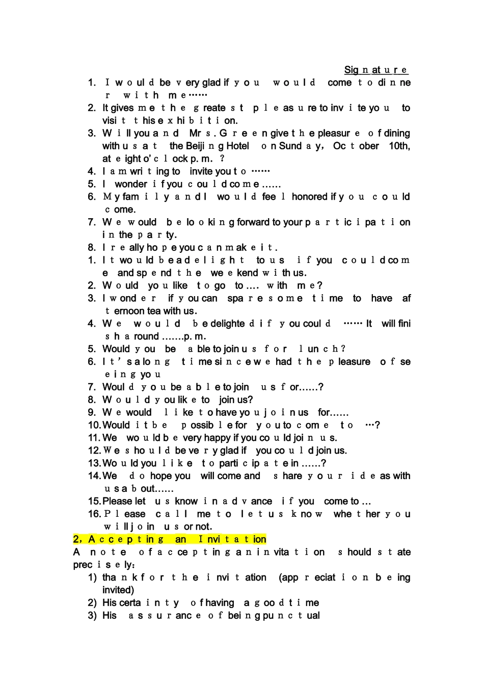 2024年英语专业四级12种便条模版_第2页