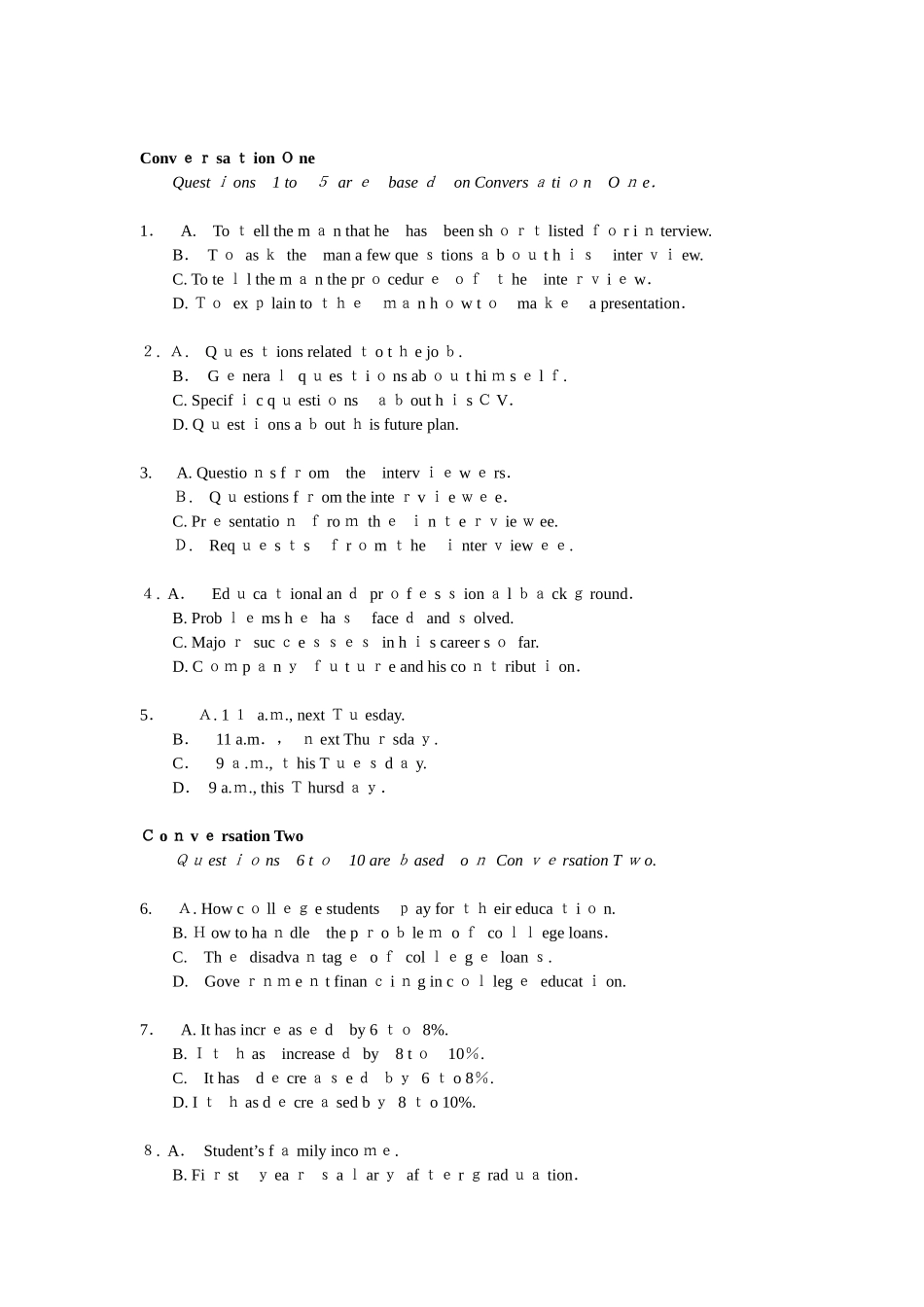 2024年英语专业四级真题与题解_第2页