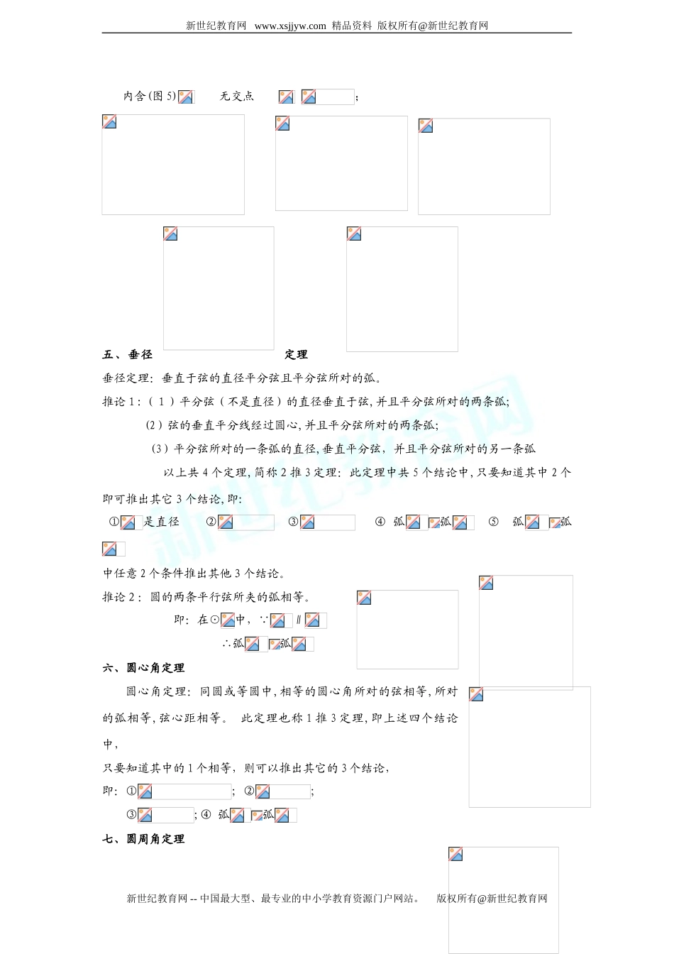 2024年圆章节知识点复习专题_第2页