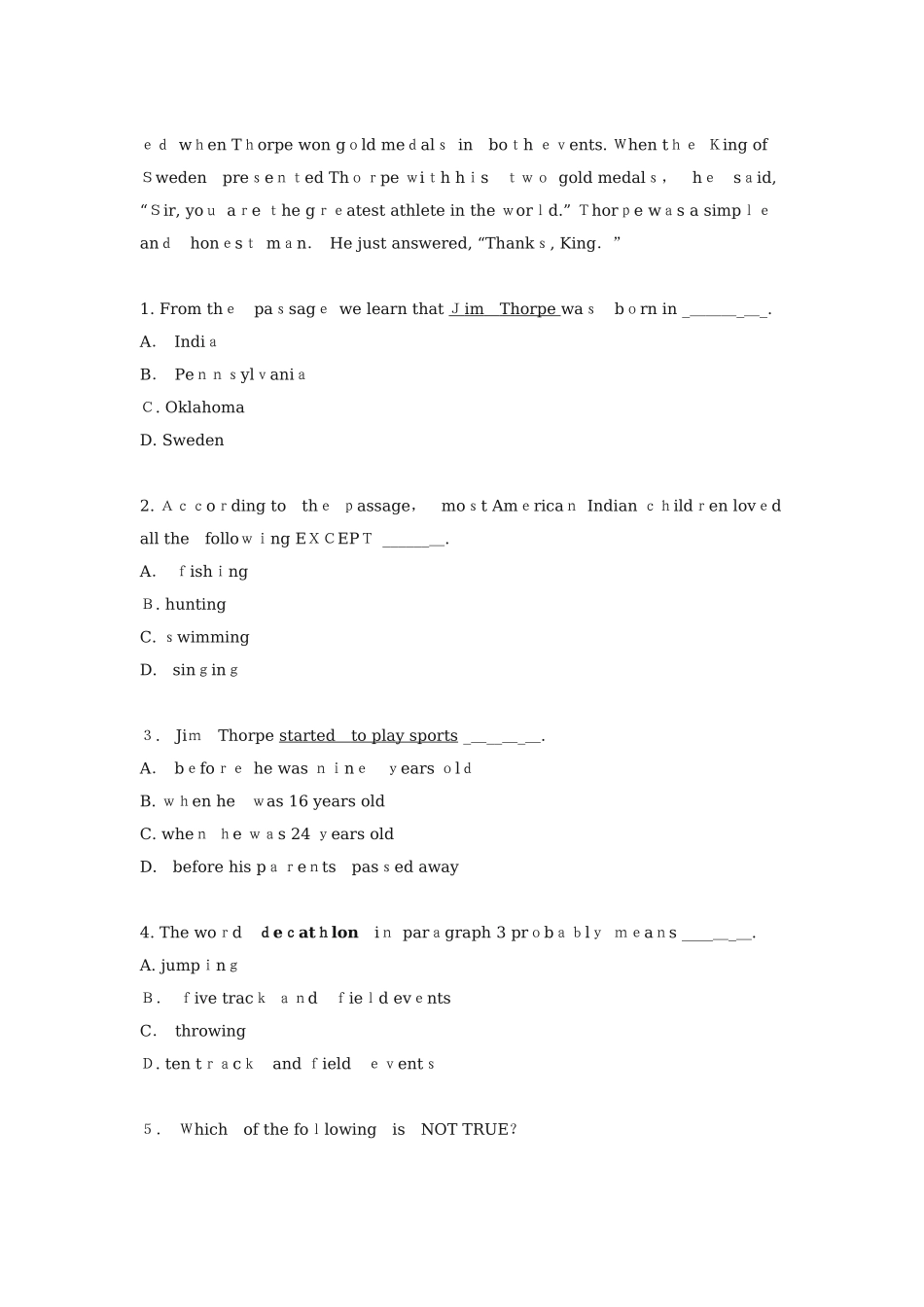 2024年月北京地区成人本科学士学位英语真题及答案_第2页