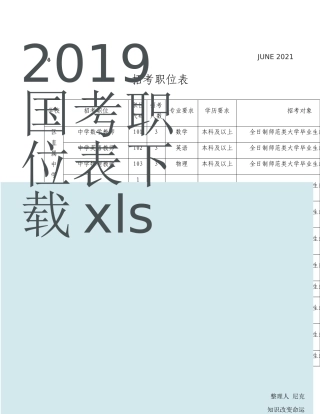 2024年整理国考职位表下载xls招考职位表