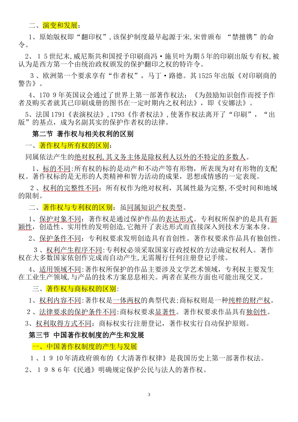 2024年知识产权法复习笔记_第3页