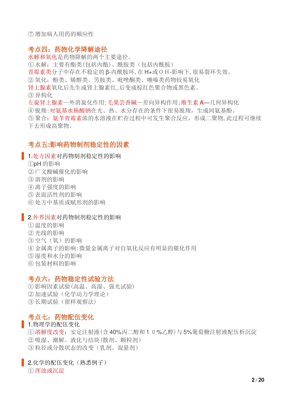 2024年执业药师西药一考点_第2页