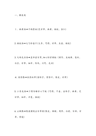 2024年执业药师中药二必背方剂速记口诀