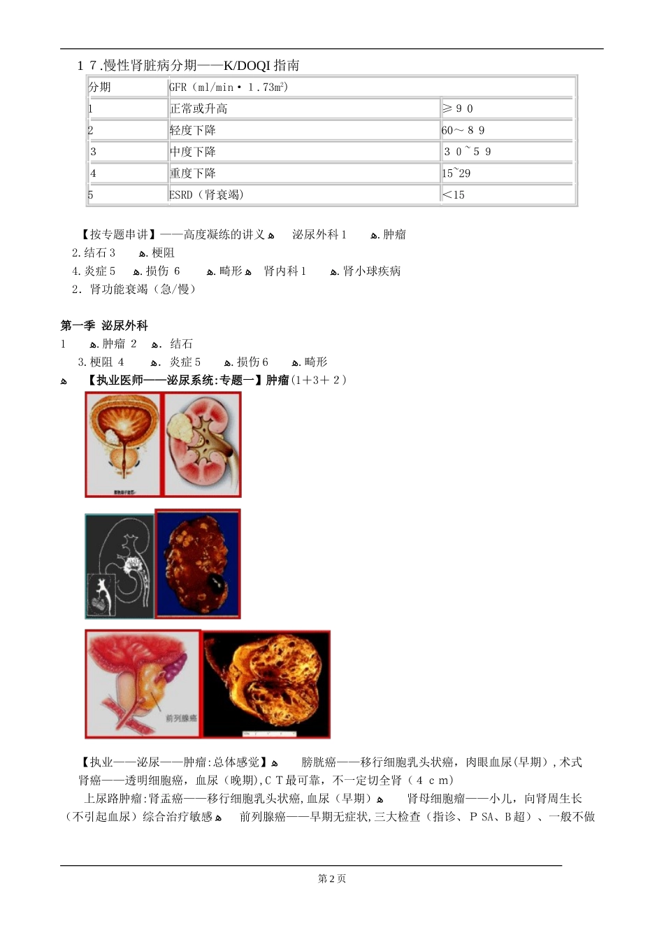 2024年执业医师考试重点泌尿系统_第2页