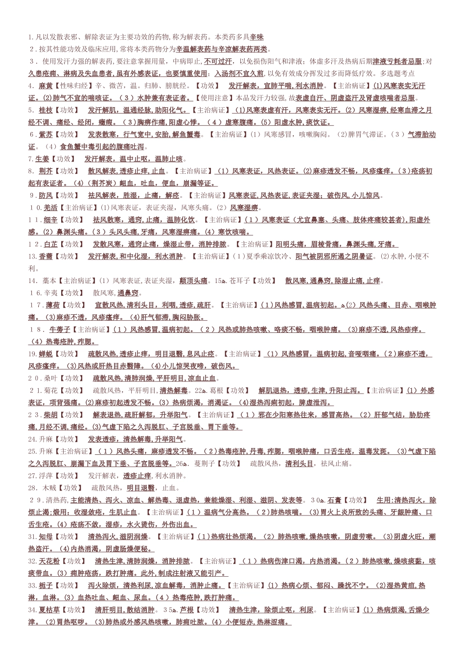 2024年执业中药师药二考点_第1页