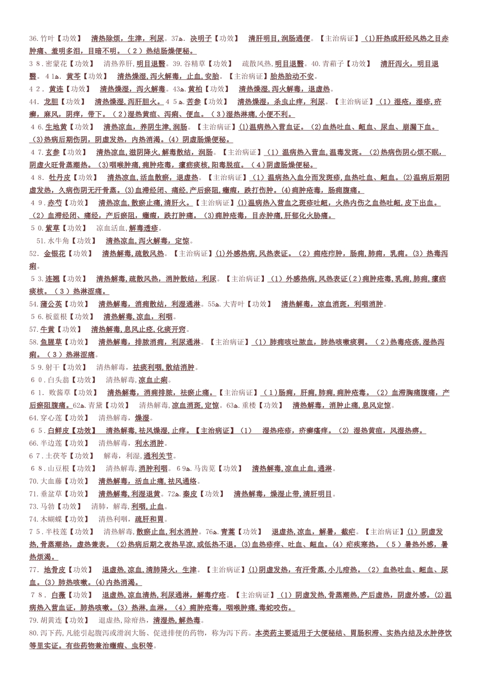 2024年执业中药师药二考点_第2页