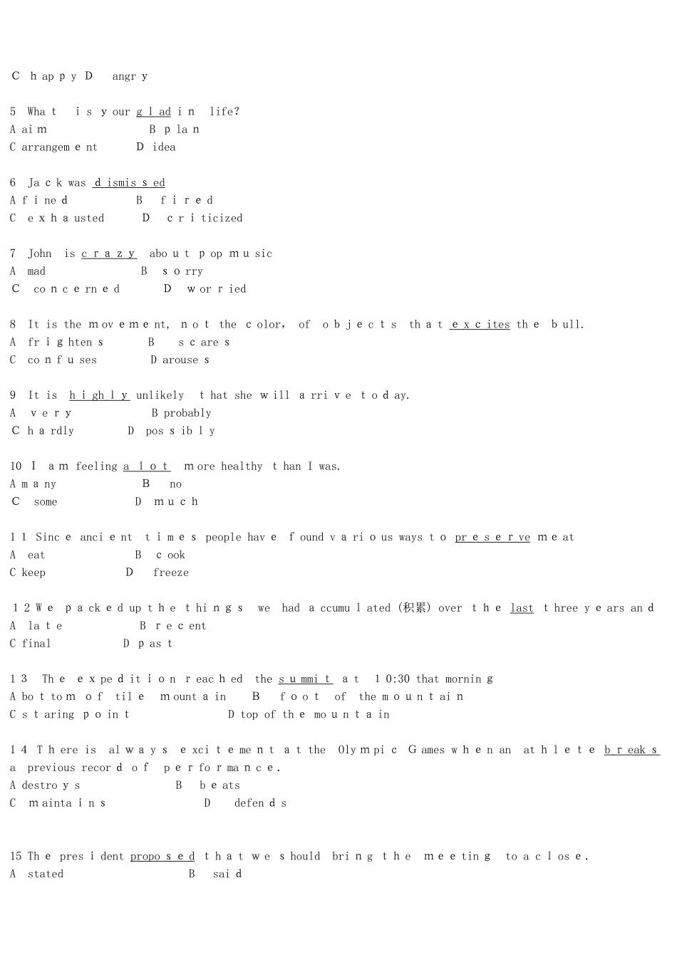 2024年职称英语等级考试试卷卫生类c级_第3页