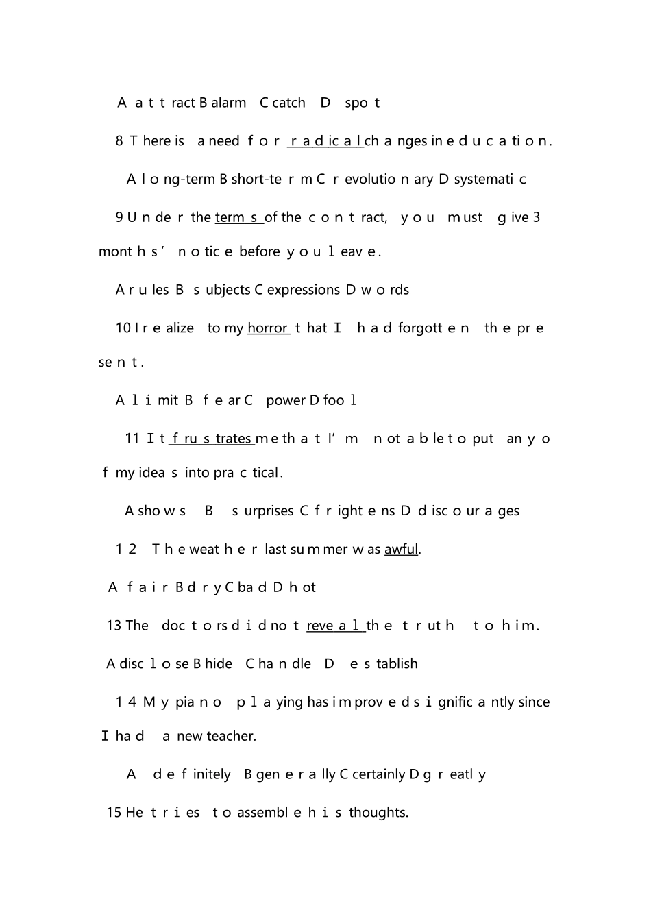 2024年职称英语等级考试综合C级试题及答案_第2页