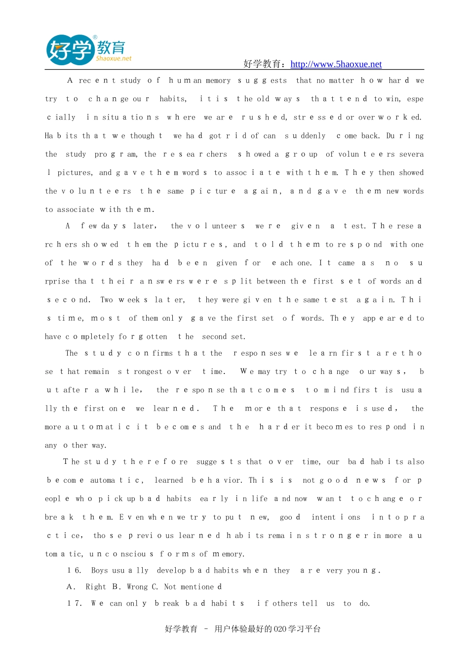 2024年职称英语等级考试综合类C级试题及答案_第3页